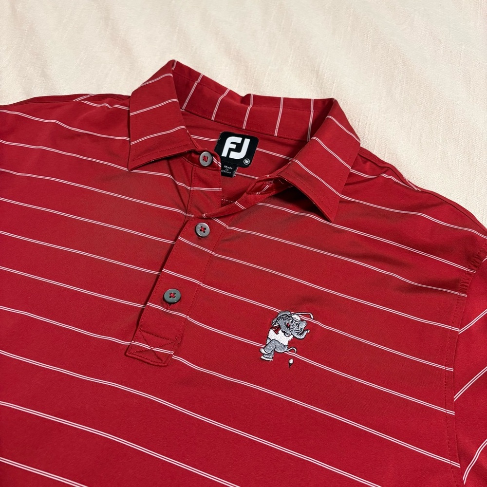 Rare Swinging Elephant Alabama Crimson Tide Golf Polo